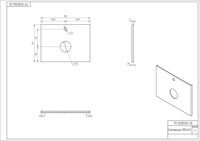 СТОЛЕШНИЦА НА ПОДВЕСНУЮ ТУМБУ ИЗ КЕРАМОГРАНИТА 445X776 STONE (СТОУН) A64186 БЕТОН МАТОВЫЙ