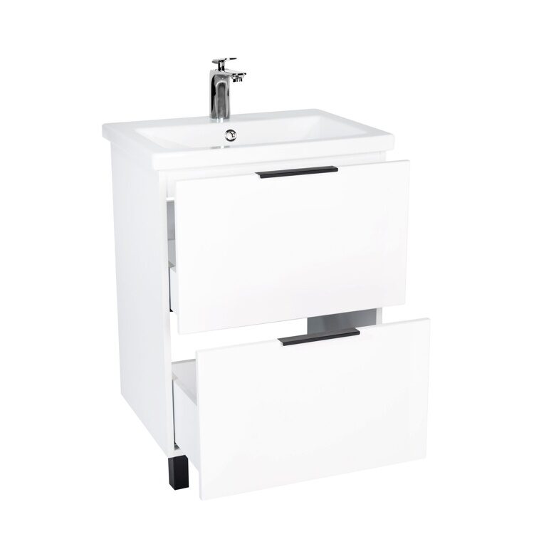 Тумба "Берлин" MODUO 60 2 ящика белая напольная 444х570х820 VBER60MDBEL-T2Y