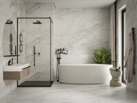 Керамогранит 594x1194 Marmara white PG 01 белый матовый