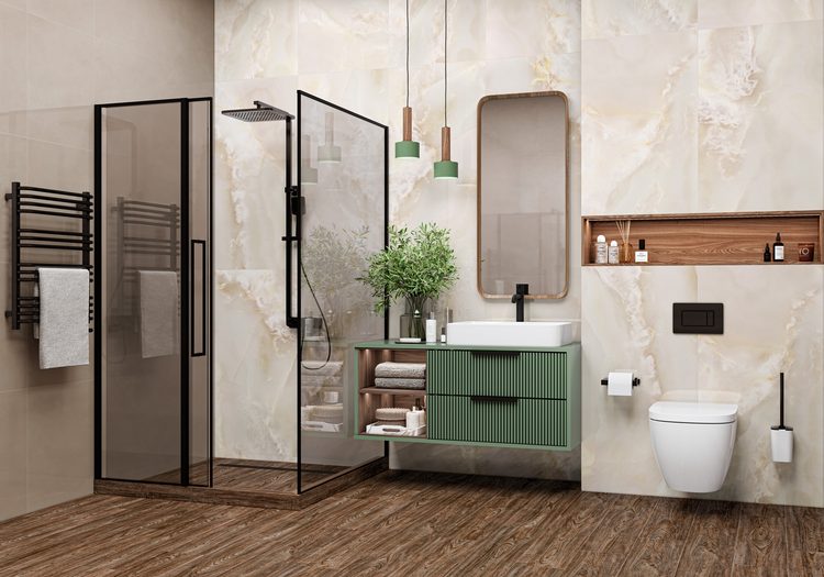 Керамогранит 600x1200 Monaco Onyx Crema бежевый 60120MCA01P LCM