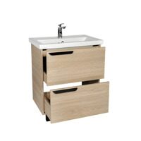Тумба "Кёльн" Фостер 60 2 ящика светлое дерево 385х565х820 VKEL60FOSD-T2Y