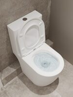 Унитаз-компакт BRASKO Vortex 010 3/5 DPL EO A69559 (вихревой смыв) полуприставной