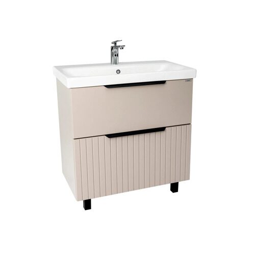 Тумба Сицилия MODUO 80 2 ящика напольная капучино 425x764x820 VSIC80MDCAP-T2Y