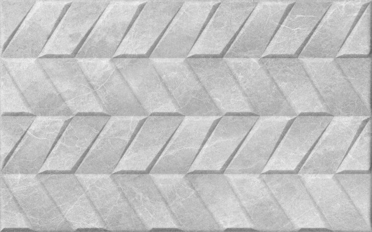ПЛИТКА ОБЛИЦОВОЧНАЯ 250x400 Нова сер низ 04 матовая рельеф 10100001574