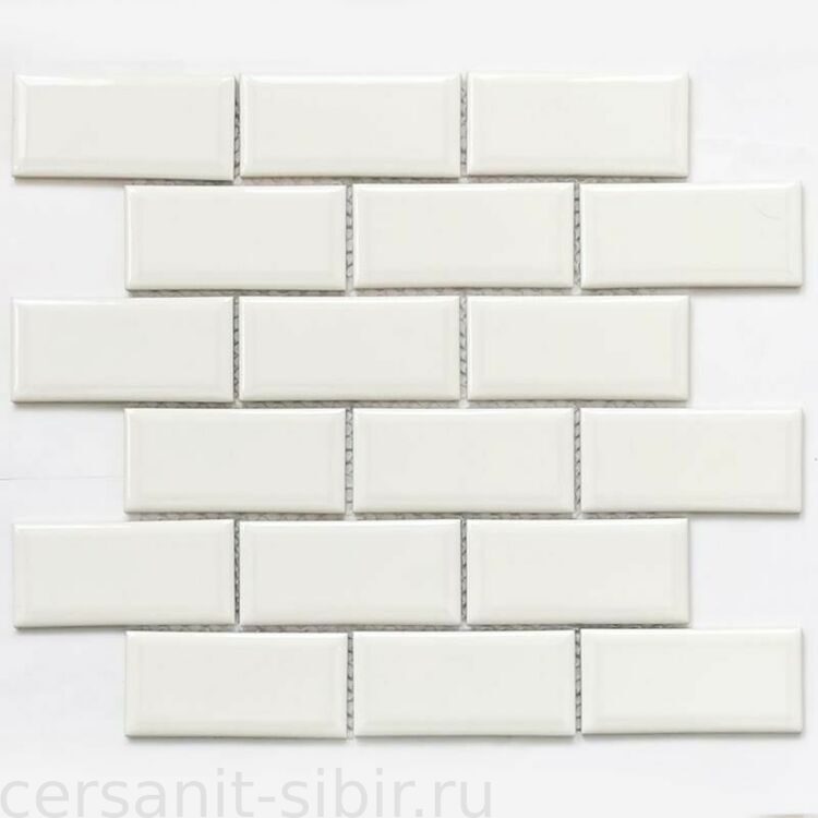 Мозайка керамическая Brick White 292 × 287.5 × 6