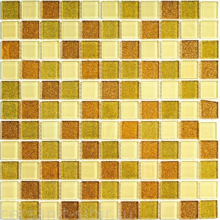 Мозаика стекло Shine Gold 300 × 300 × 4