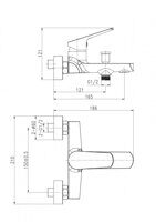 A63035 СМЕСИТЕЛЬ FLAVIS ДЛЯ ВАННЫ