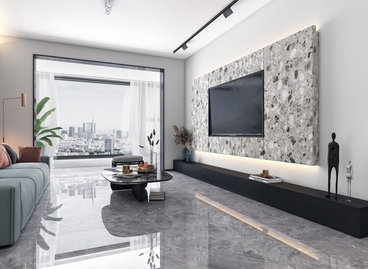 Керамогранит 600x1200 Silver (Сильвер) GT1206015701PSiR серый мрамор полированный