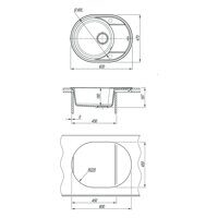 Мойка кухонная Lemark LACHA 620 шампань 9910054