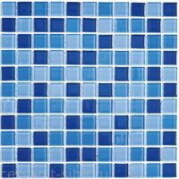 Мозаика стекло Blue wave-1 300 × 300 × 4