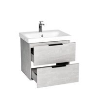 Тумба "Берлин" MODUO 60 2 ящика подвесная цемент 444х570х520 VBER60MDC-T2YP