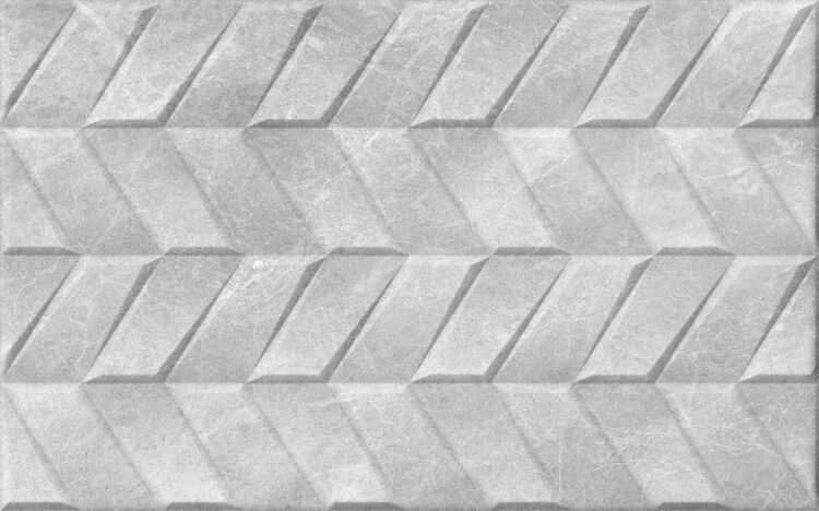 ПЛИТКА ОБЛИЦОВОЧНАЯ 250x400 Нова сер низ 04 матовая рельеф 10100001574