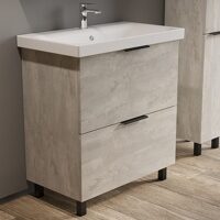 Тумба "Берлин" MODUO 80 2 ящика цемент 441х766х820 VBER80MDC-T2Y