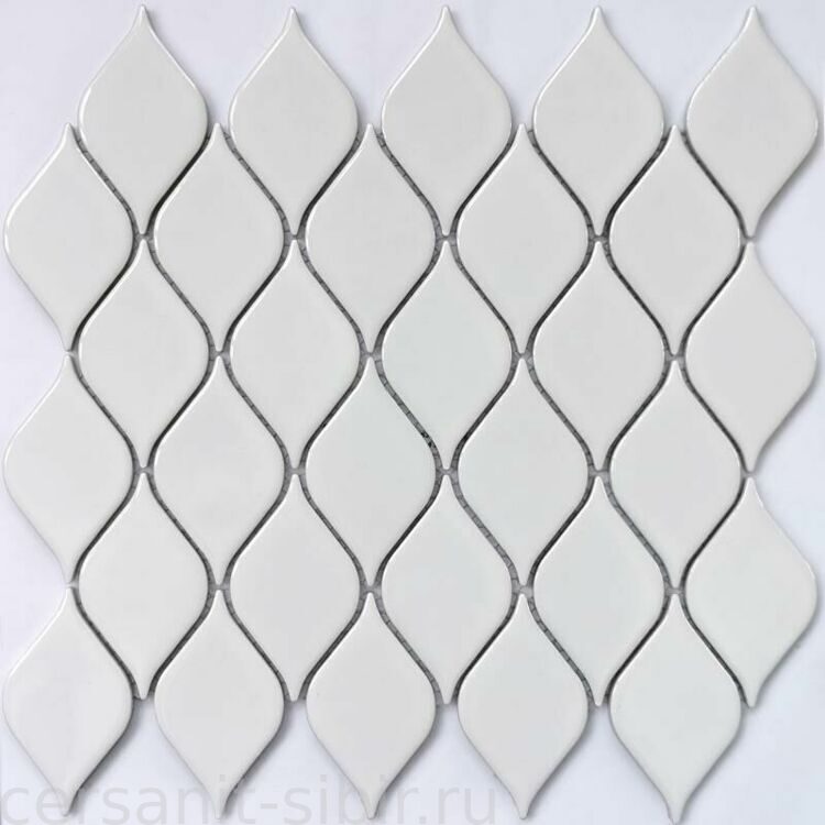 Мозаика керамогранит Melany White glossy 280 × 264 × 6