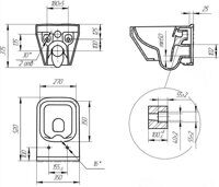 КОМПЛЕКТ CREA SQUARE CO DPL EO SLIM + LINK PRO + TWINS ХРОМ ГЛЯНЦЕВЫЙ A64443