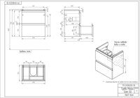 ТУМБА MODUO SLIM 50 SZ-MOD-MO50Sl/Wh