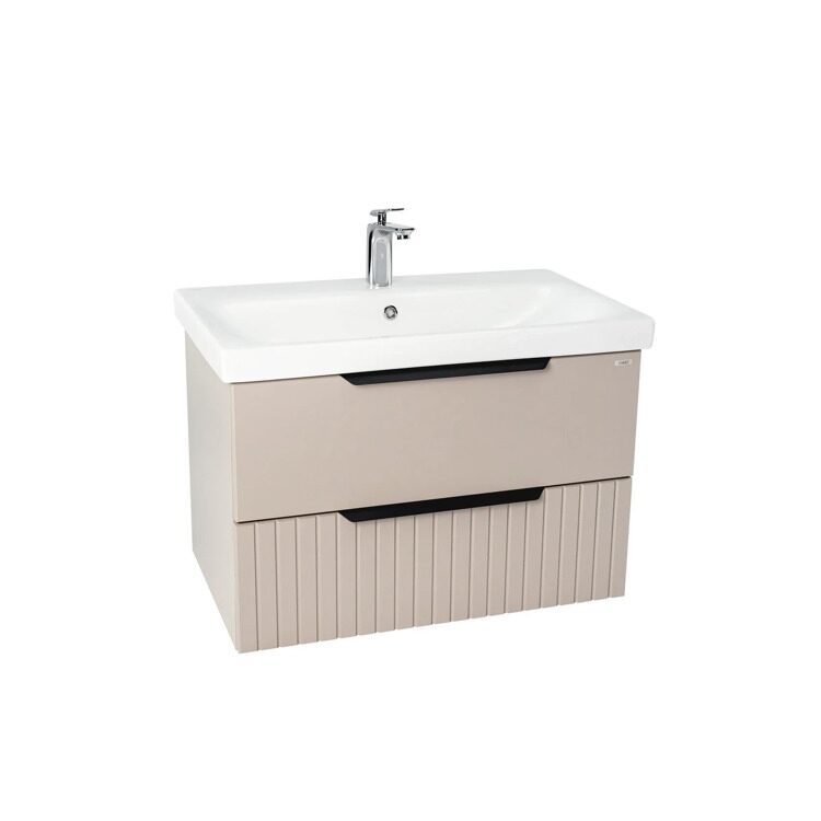 Тумба "Сицилия" MODUO 80 2 ящика подвесная капучино 425x764x520 VSIC80MDCAP-T2YP