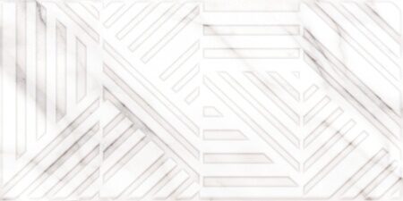 ПЛИТКА ОБЛИЦОВОЧНАЯ 298х598 Moonlight (Мунлайт) белая глянцевая 17573 рельеф купить в Красноярске - 2