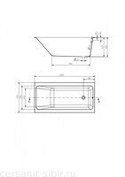 ВАННА ПРЯМОУГОЛЬНАЯ CREA 150X75